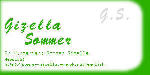gizella sommer business card